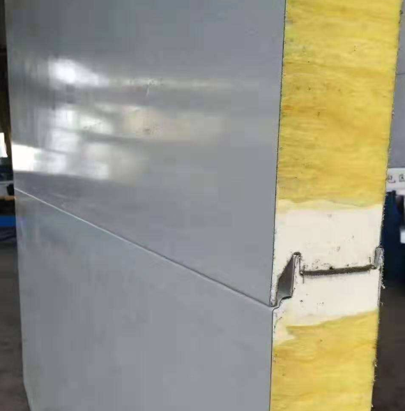 Metal curtain wall glasswool sandwich panel