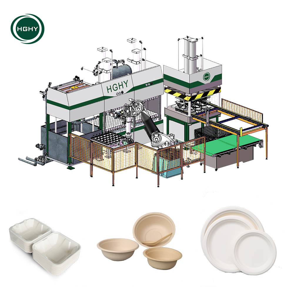 HGHY Pulp Molding Smart Paper Dish Making Machine