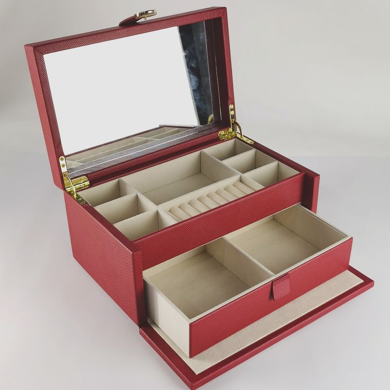 Large size cosmetic jewelry box