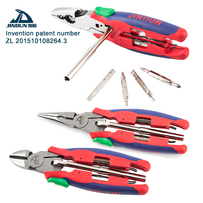 Multifunction combination pliers,Long nose plier,Diagonal cutting plier