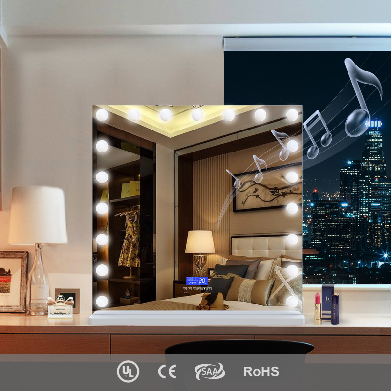 Super High Led Makeup Mirror for Powder Room Illuminated Hollywood Mirror