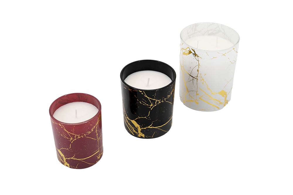 Glass cup candle