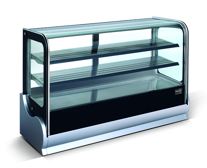 Countertop showcase refrigerator
