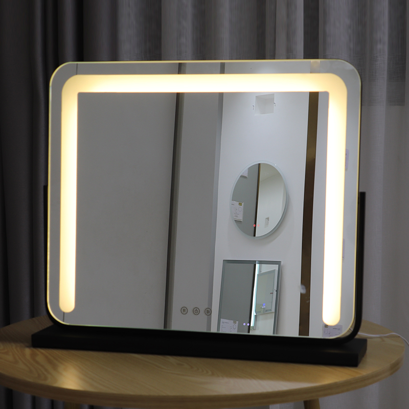 Square round angle Hollywood vanity mirror