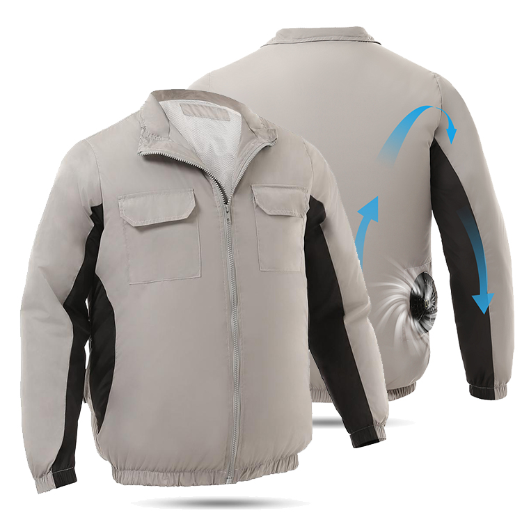 Vinmori In-stock Men 5V USB Powered Cooling Fan Jacket for Summer High Temp Outdoor Work