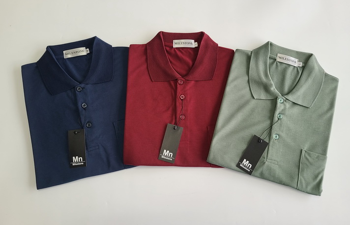 Men's solid polo shirt