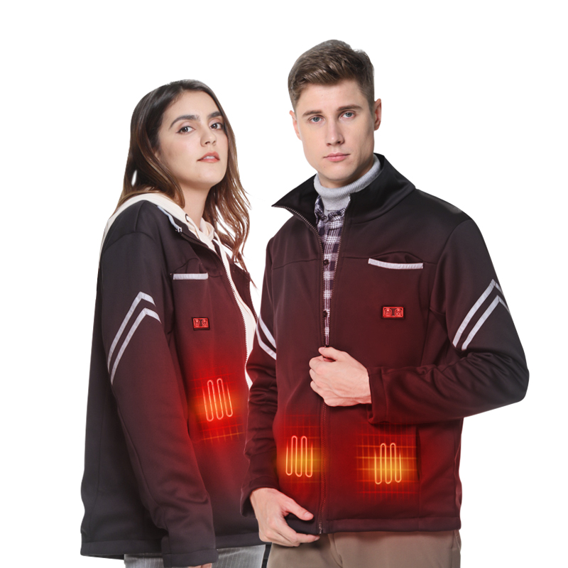 Vinmori Customized 100% Polyester Winter Outdoor Sports Coat Clothing Motorcycle Heated Jacket