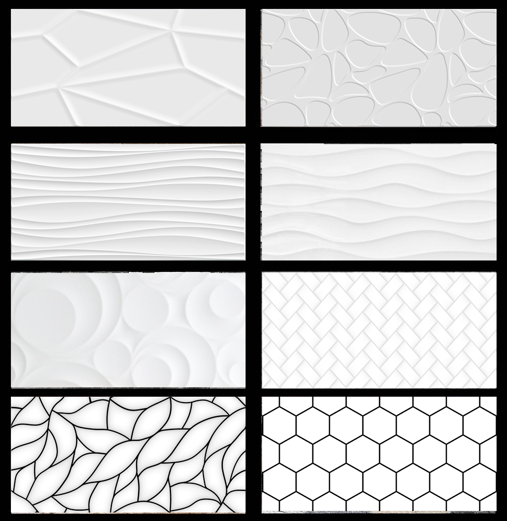 3D mold inner wall tile 300x600
