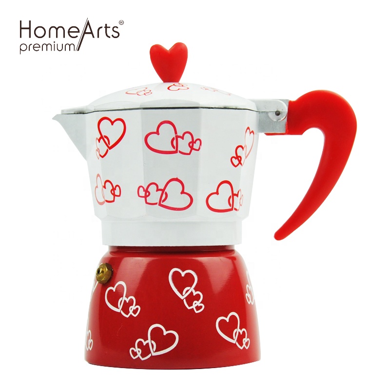 Hot sale 1/3/6cups Aluminum Stovetop Espresso Coffee Maker Italian Style