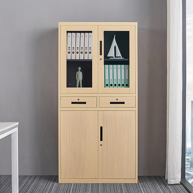 Wood like 2 drawers filing cabinet