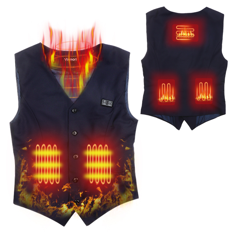 Vinmori Slim Fit Suit Uniform Winter Heated Vest Ladies Heated Workwear Heated Warmer Garment