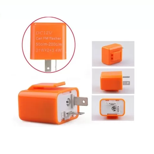 ABS Cover 2 Pin Speed Adjustable Motorcycle Led Flasher Relay