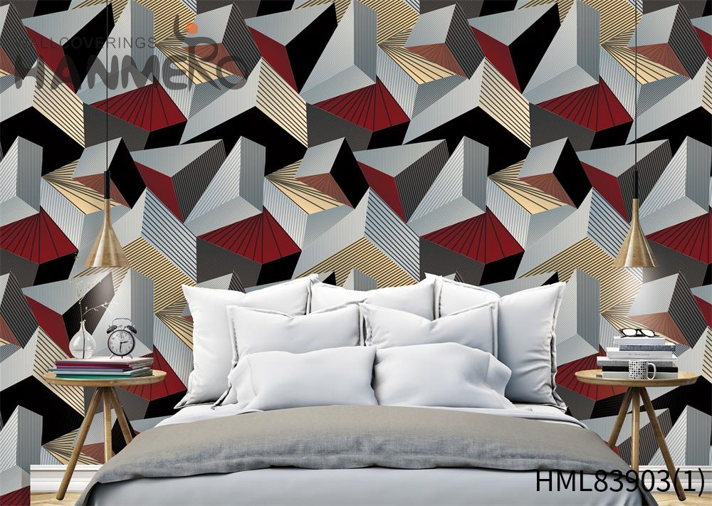 Modern 3D PVC Wallpaper Background Wall