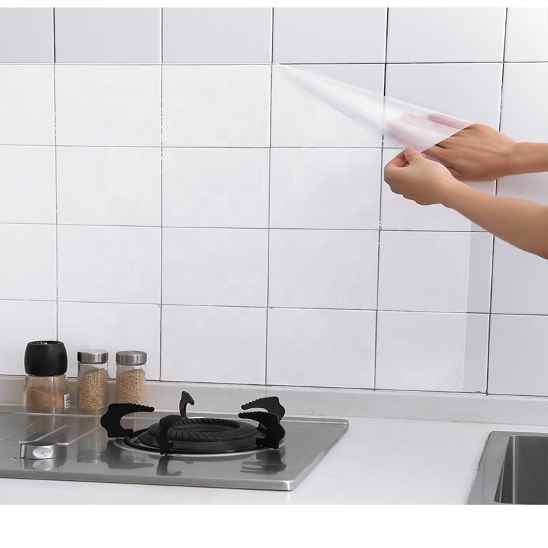 transparent or non transparent self adhesive film kitchen oil proof sticker