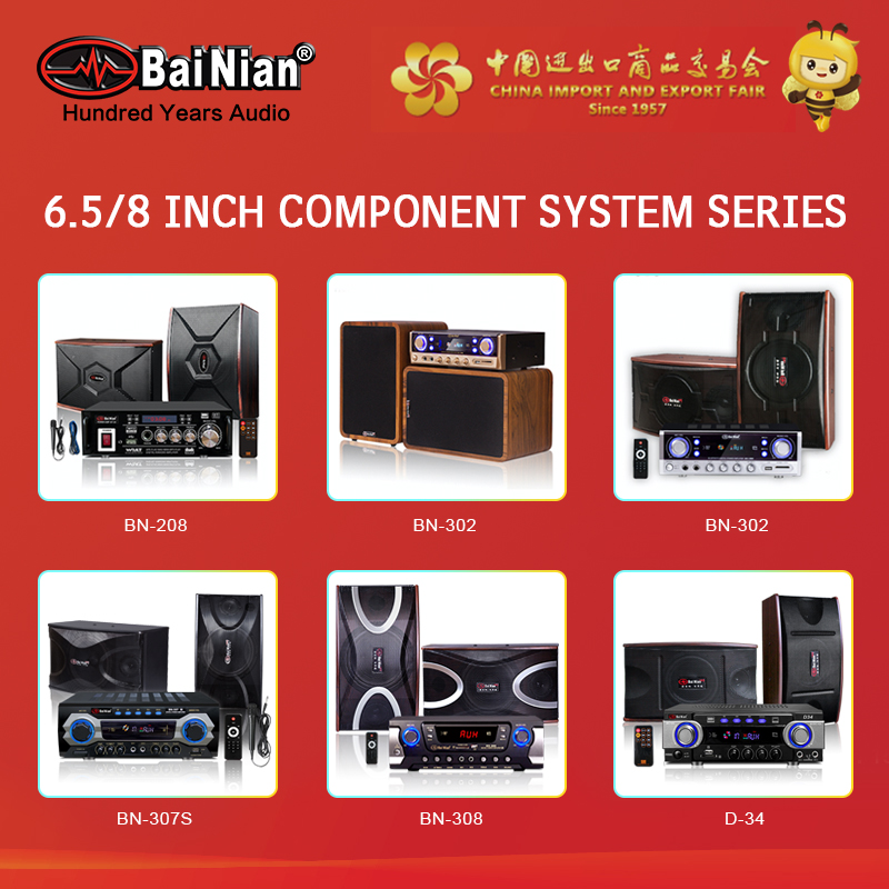 Amplifier，2022's New 8inch Component System，Speaker