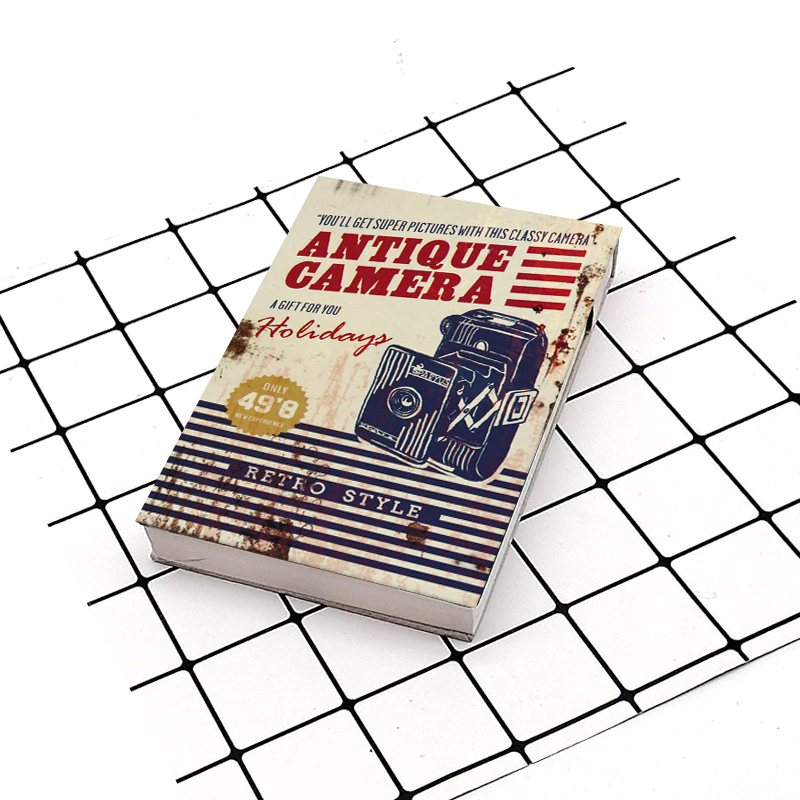 Custom retro style cover hardcover memo pad