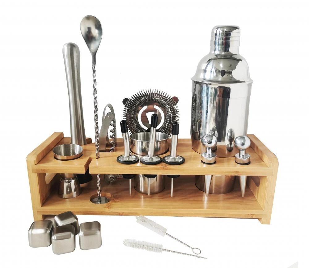 13piece stainless steel bartender kit