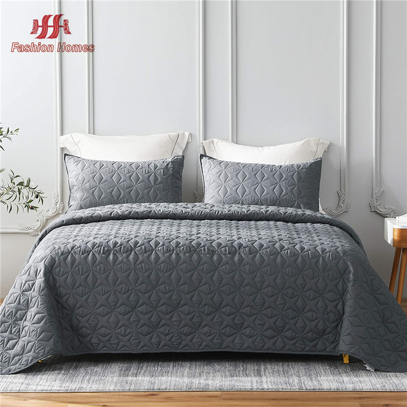Graceful Super Soft Washed Embroidery Quilt