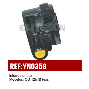 Motorcycle Handle Switch CG 125 10 FIOS/ INTERRUPTOR LUZ CG 125 10 FIOS