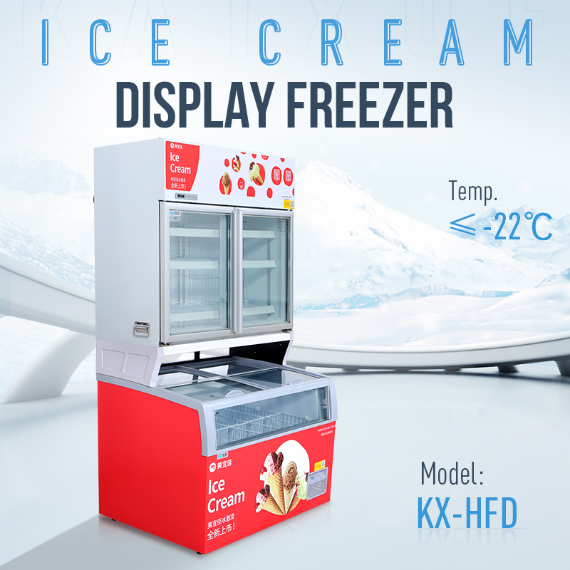 Popsicle Display Freezer Showcase/Gelato Ice Cream Showcase