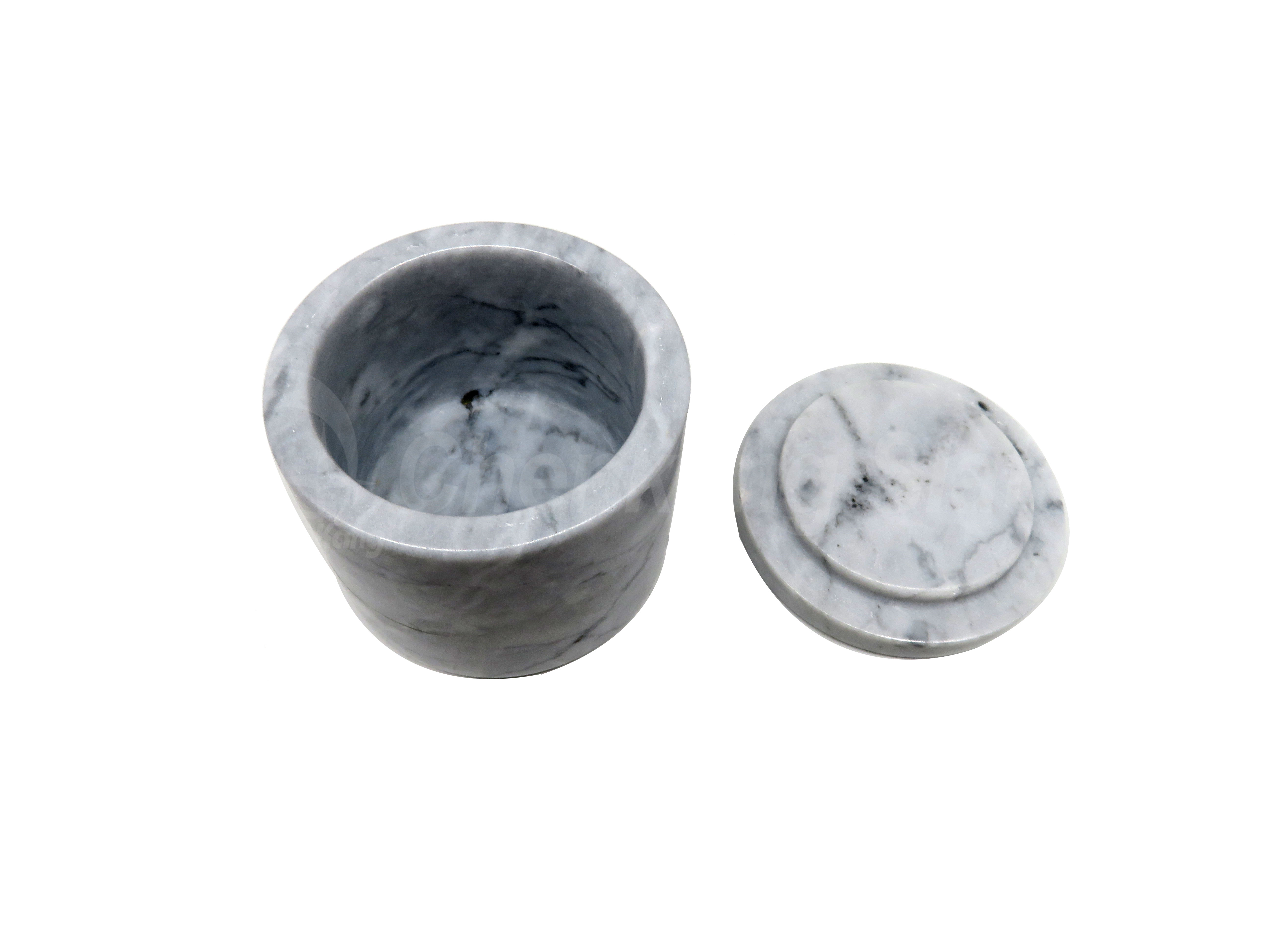 White Marble Salt And Pepper Set