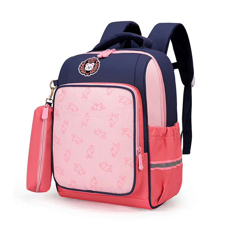 New school bag for primary 1-6 years large capacity load reduction ridgebackpack for children