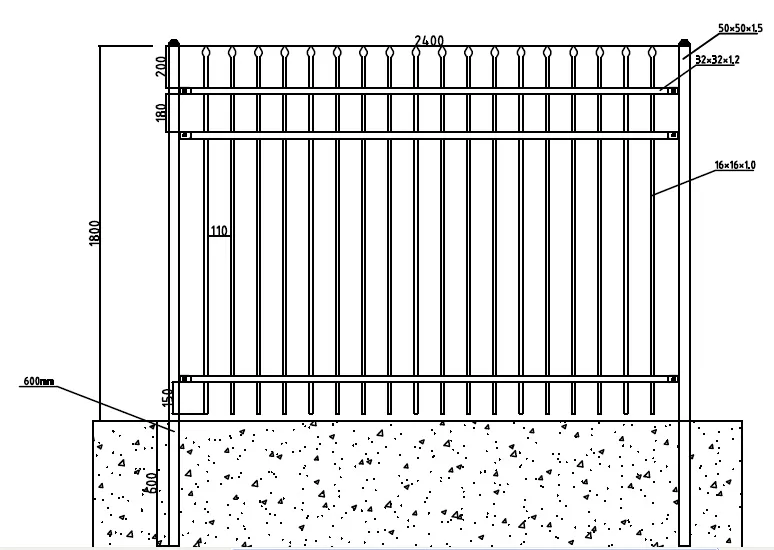 Wrought fence