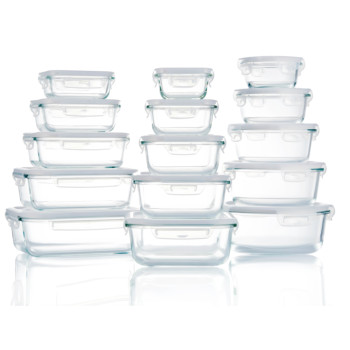 high borosilicate glass storage container
