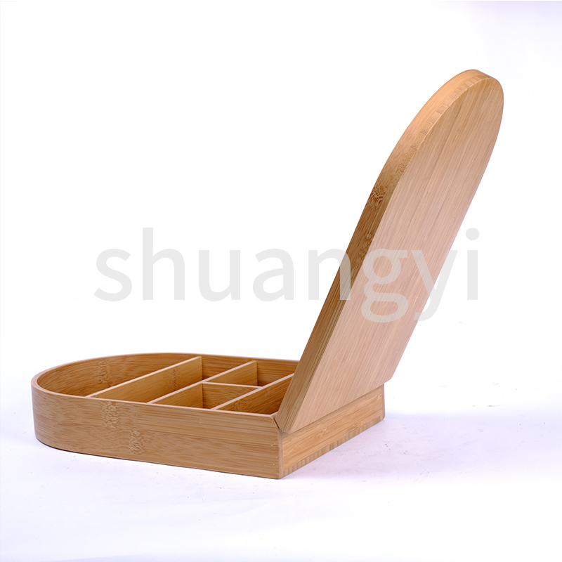 Bamboo Make-up box with mirror