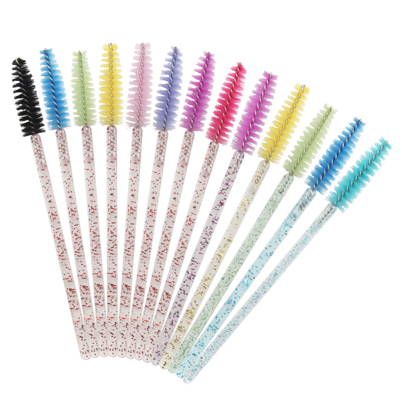 Disposable crystal rod eyelash brush nylon hair makeup brush grafted eyelashes eyelash curl comb