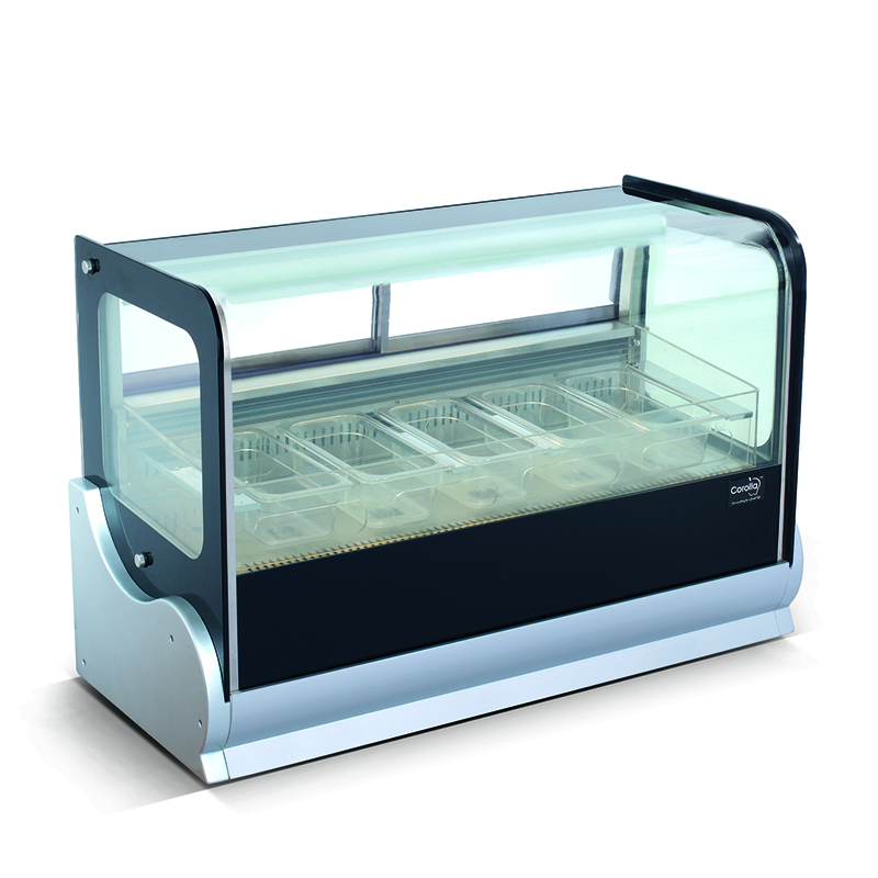 Countertop showcase freezer