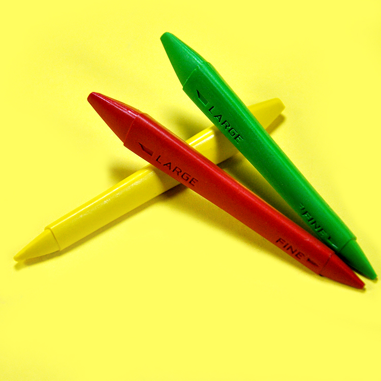 double end triangle crayons