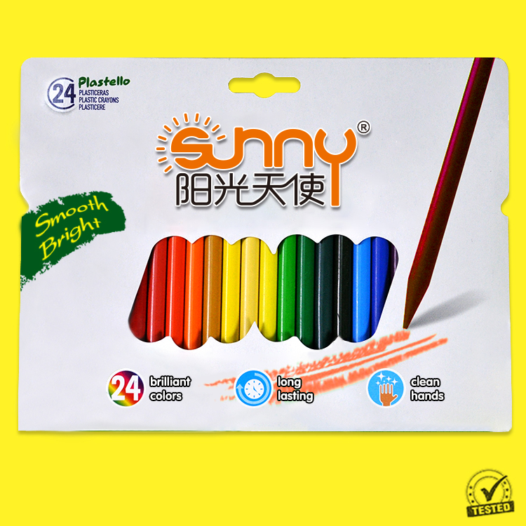 round plastic crayons