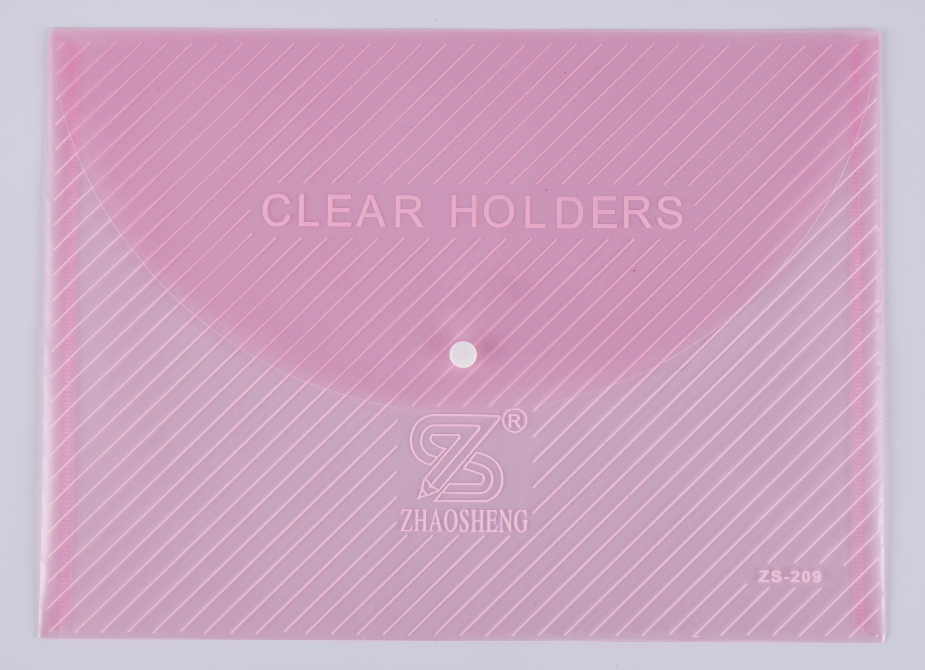 Clear bag with button