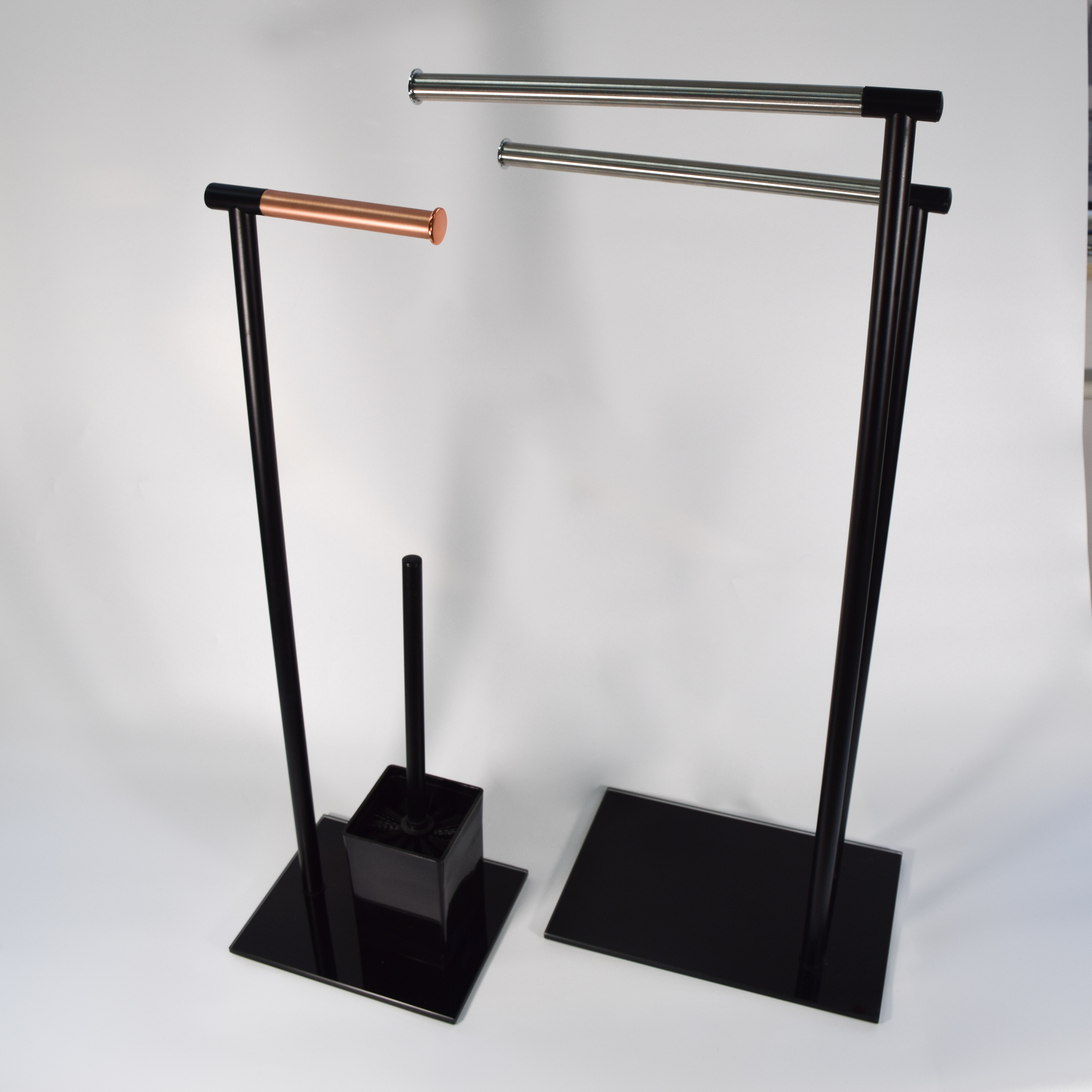 Toilet bathroom accessories . toilet paper holder , toilet brush