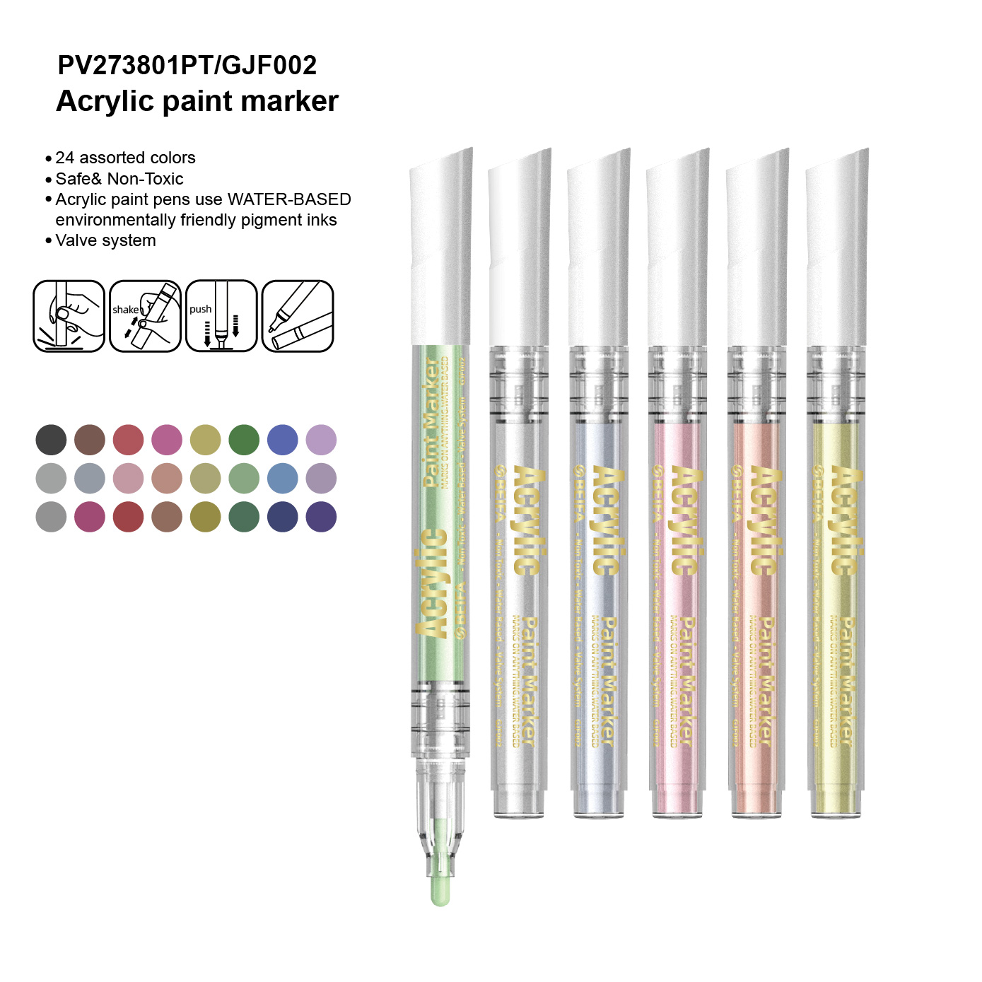 Acrylic paint marker