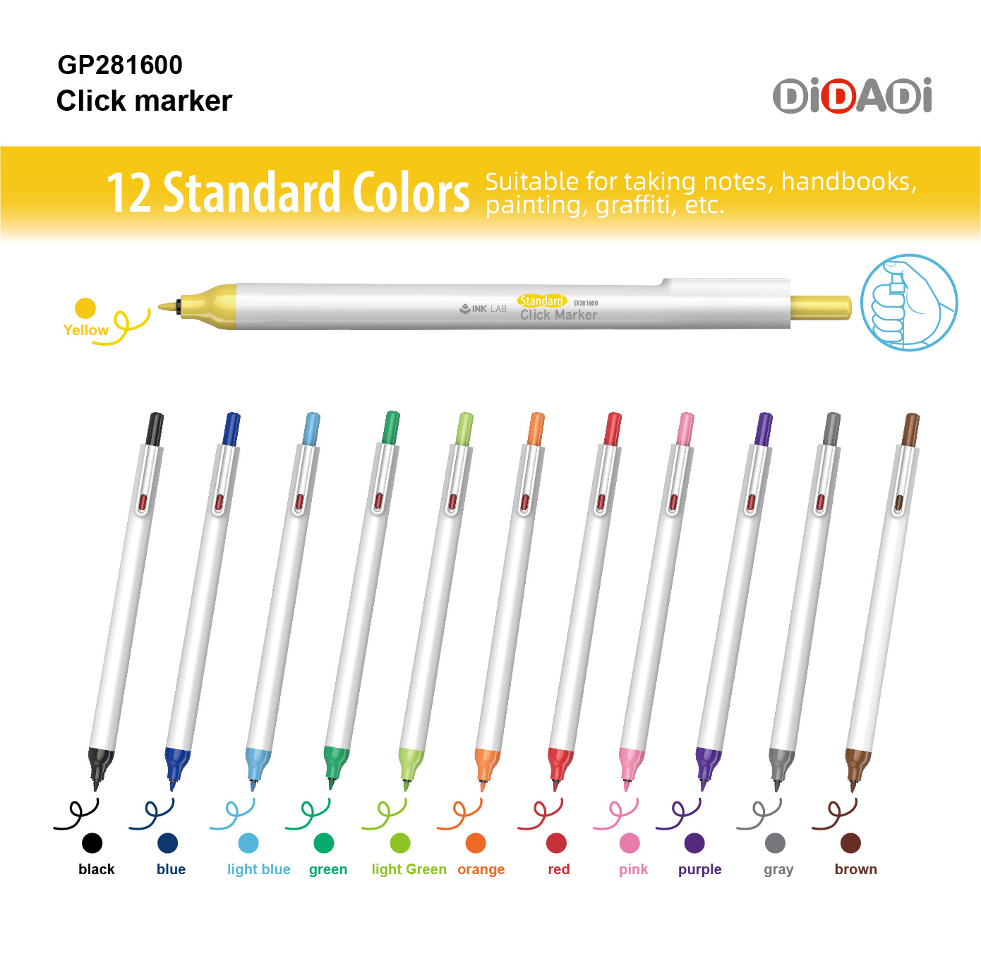 DIDADI Retractable Markers