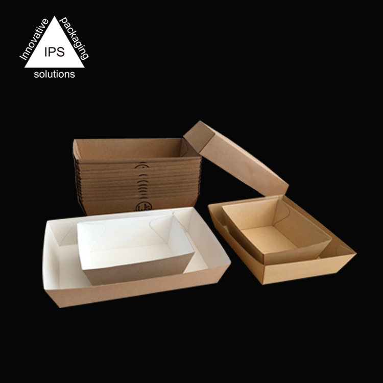 Ripple/Flute Paper Food Tray-Coated