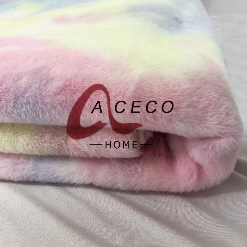Tie-dye Rabbit Fur