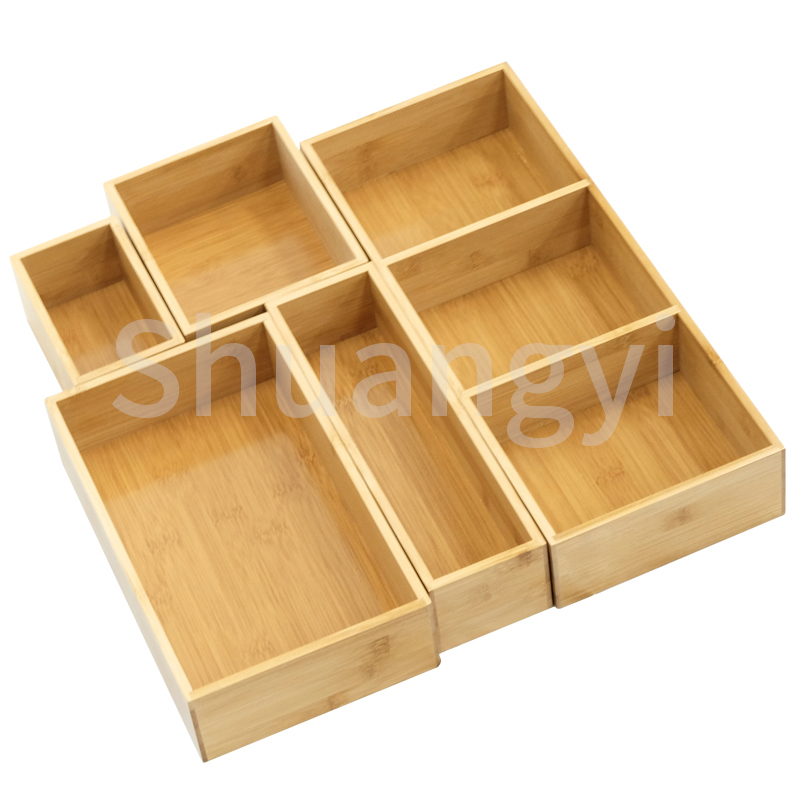Bamboo environmental protection storage box 5 sets