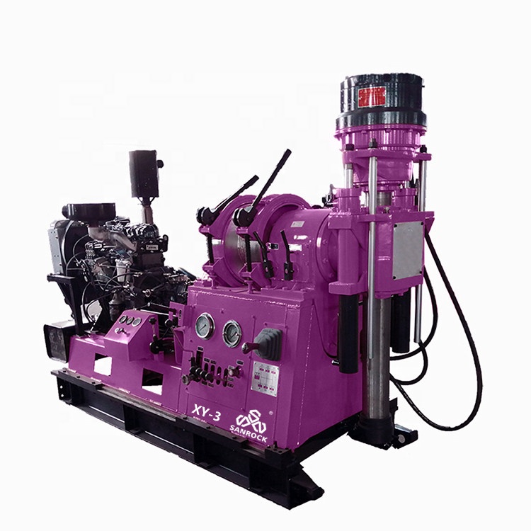 1400 meters depth borehole drilling rig for geological exploration and water well drilling