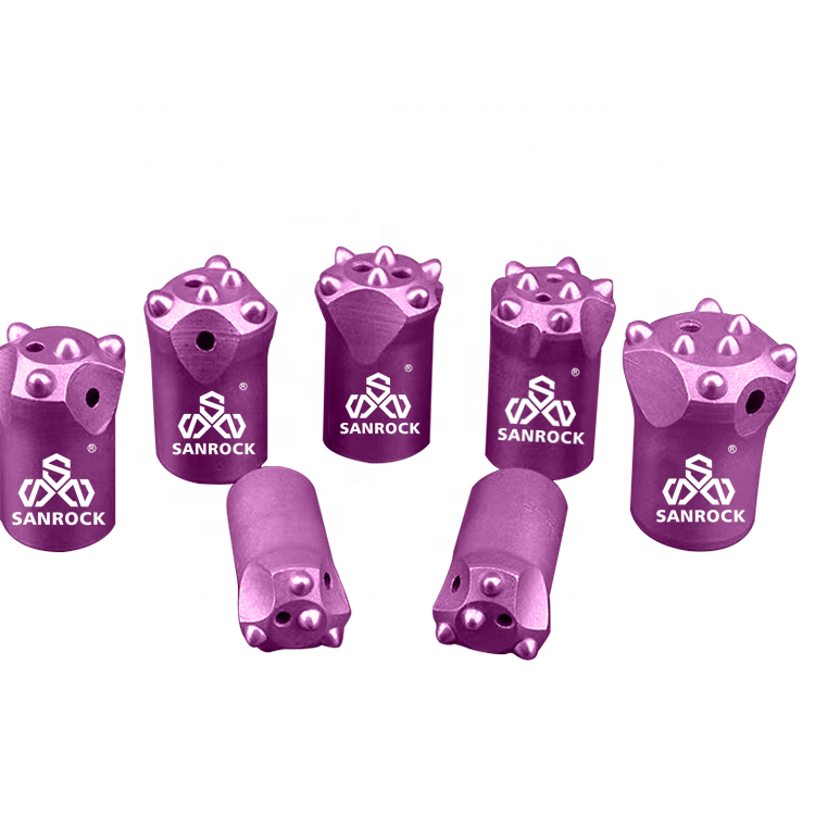 32mm 34mm 36mm 7 Buttons Tapered Rock Drill Bit For Jack Hammer