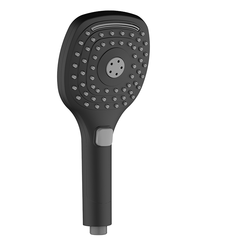 black square ABS multi function handheld shower head