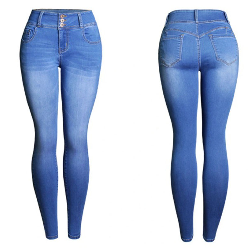 High-waisted Skinny trousers jean pants