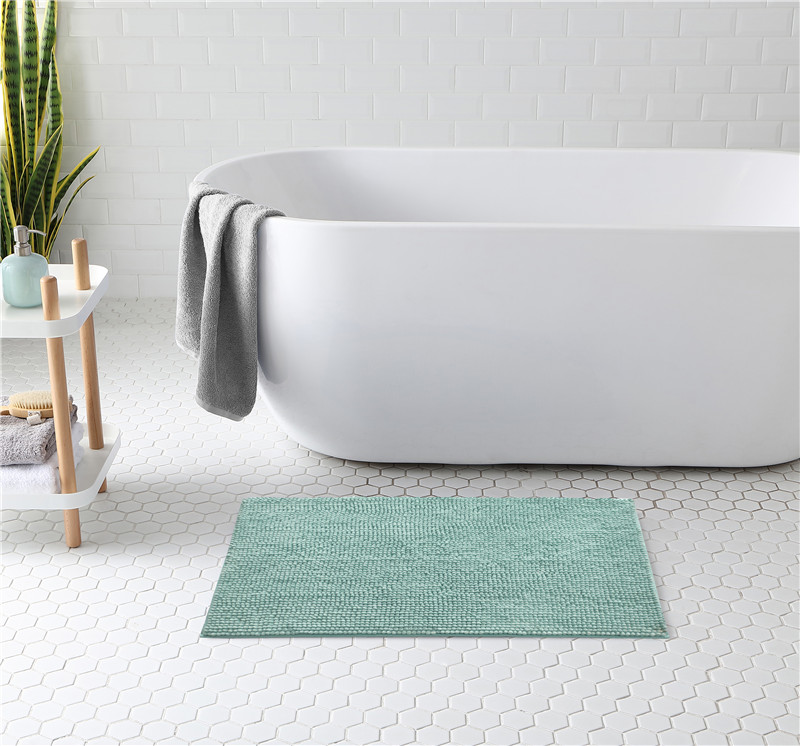 Super absorbent luxury chenille bath room mats