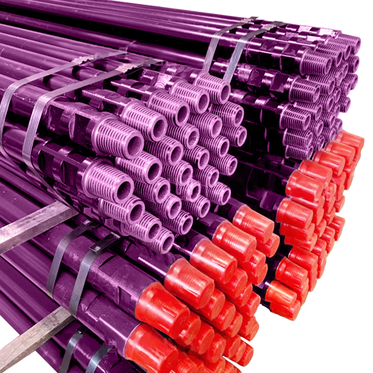 R25 R28 R38 top hammer drilling rods for underground mining
