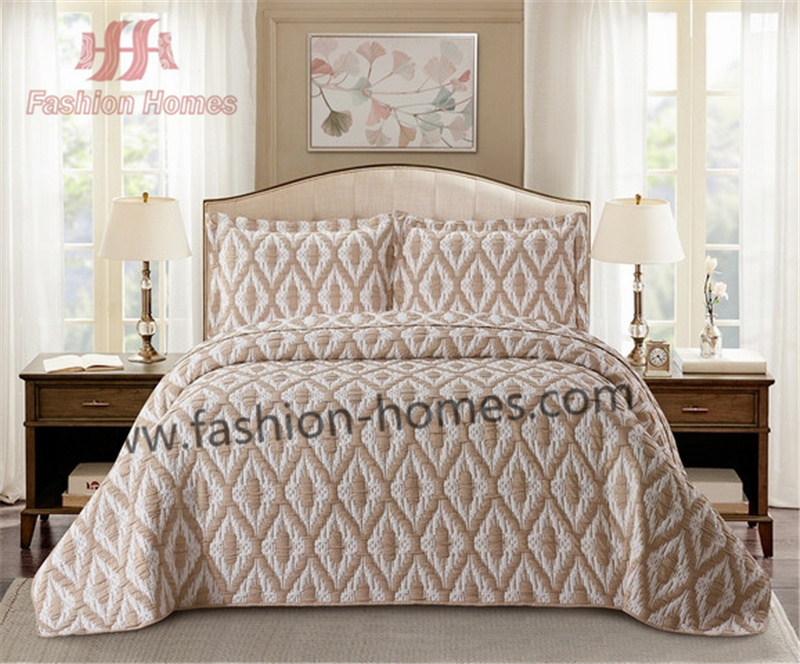 Geometry Flower Diamond Jacquard Quilt