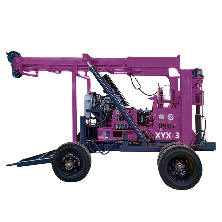 200meters depth borehole coring drilling rig for geological exploration and water well drilling