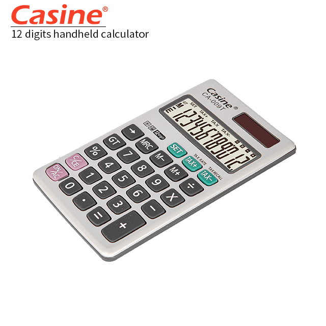 CA-009T - 12-digit handheld calculator with Tax pocket calculator