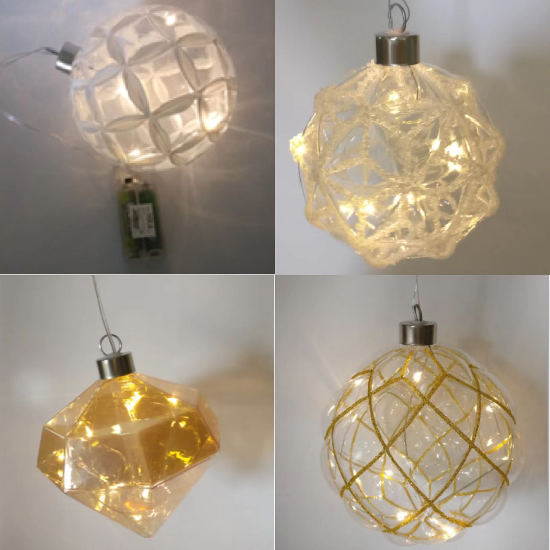 LED Christmas Glass Ball: hot-selling tree hanging ornament & holiday gift accent